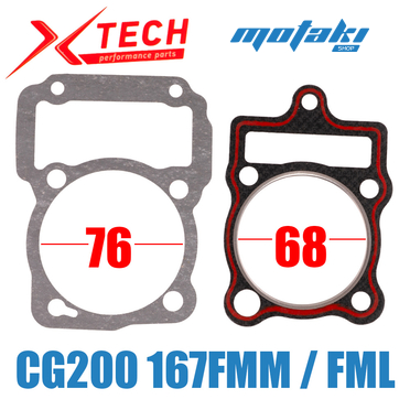 Прокладка головки и цилиндра CG200, CGB200 (d67 MA 167FMM/FML) X-Tech