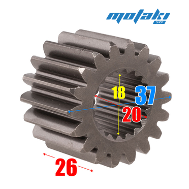 Шестерня коленвала на мотоцикл CG125, CG150 (ведущая 18T) 157FMI, 162FMJ