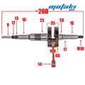 Коленвал для скутера Сузуки AD-50 (TMMP)