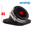 Патрубок карбюратора KAYO T2/T4 с 2019 под карбюраторы PWK, PE (d30)