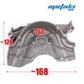 Крышка ведущей звезды на мотоцикл Эндуро CB250-F, CBS300 двигатель 172FMM, 174MN-3 (серая матовая)