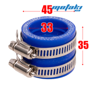 Патрубок впускной карбюратора PWK21-24-26-28, PE24-26-28 (коллектор манифолд d33mm СИНИЙ)