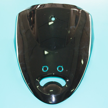 Обтекатель передний верхний скутер QT-3 (морда, черный пластик, 3-I-1301001)