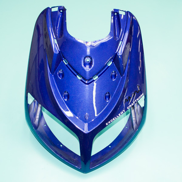 Облицовка передняя верхняя скутер Fever (синий пластик)