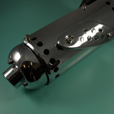 Глушитель скутер 4-х т. QT-4A (хром, в сборе)