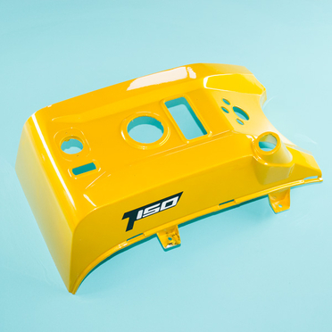 Обтекатель верхний Динго T150 (желтый, пластик топливного бака)
