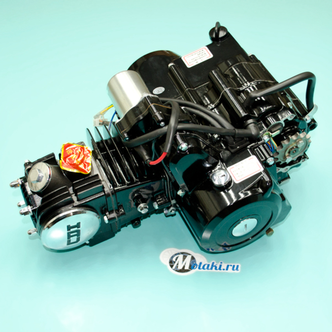 Двигатель Альфа 120 куб. 4Т 152FMI (ЧЕРНЫЙ AL цилиндр, выбито 120 куб.)