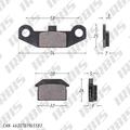 Колодки KAYO ATV, Динго T125-150 (медные, дисковый тормоз) ZB-264