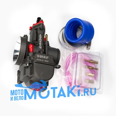 Карбюратор PWK 28 (Т28*Ф50, переходник, жиклеры) OKO RACING