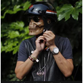 Маска-череп Ghost Rider (ТИП1, пластик, черная)