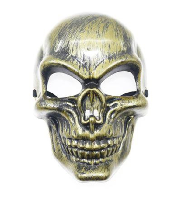 Маска-череп Ghost Rider (ТИП2, пластик, золото)