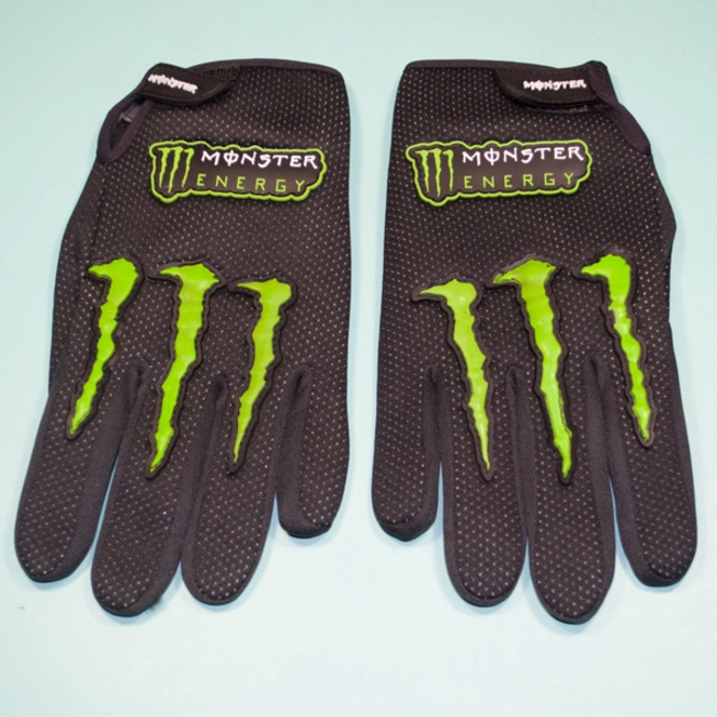 Перчатки Monster Energy (размер L, черные, зеленые вставки) АРХИВ