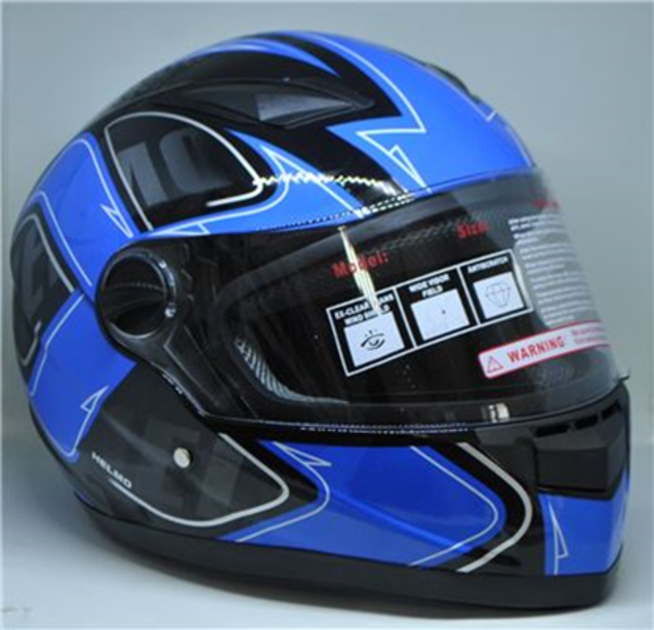 Шлем S2 F-082 (черно-синий, размер M 57-58 НО реально 61-62, интеграл)
