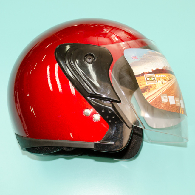 Шлем Safelead HF-217 (бордовый, размер M 57-58 НО реально 59, открытый)