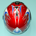 Шлем YEMA YM-801 (красный, размер M 57-58 НО реально 61-62, интеграл)