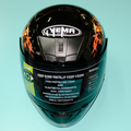 Шлем YEMA YM-802A (черный Flame, размер S 55-56 НО реально 57-58, интеграл)