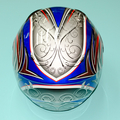 Шлем YEMA YM-821A (красно-синий, размер M 57-58, интеграл)