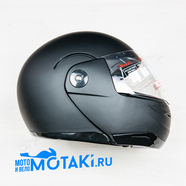 Шлем BLD155 (черный МАТОВЫЙ БЕЗ НАКЛЕЕК, размер XS, НО реально 55-56, модуляр)
