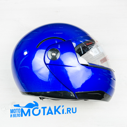 Шлем BLD155 (синий БЕЗ НАКЛЕЕК, размер XS, НО реально 55-56, модуляр)