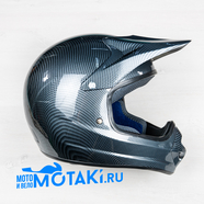 Шлем BLD819A (цвет карбон, размер XS, НО реально 56-57, кросс)