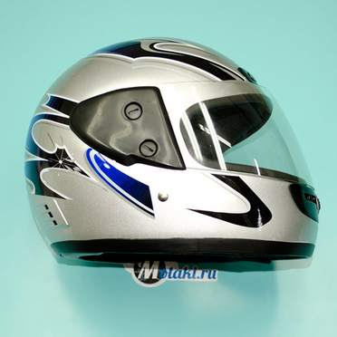 Шлем Safelead LX-101 (серебристый металлик, размер L 59-60 НО реально 62-63, интеграл)