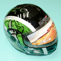 Шлем Safelead HF-108/LX-508 (черно-зеленый, размер S 55-56 НО реально 58, модуляр)