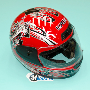 Шлем Safelead HF-109 (красный, размер M 57-58, интеграл)