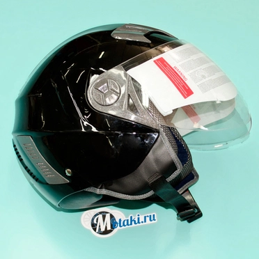 Шлем Safelead HF-221 (черный ГЛЯНЕЦ, размер L 59-60, открытый) АРХИВ