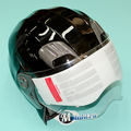 Шлем Safelead HF-221 (черный ГЛЯНЕЦ, размер S 55-56 НО реально 57-58, открытый)