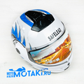 Шлем Safelead HF-108/LX-508 (сине-белый, размер L, НО реально 60-61, модуляр)