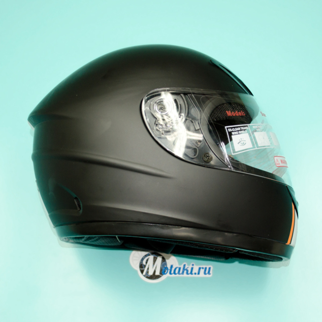 Шлем S2 F-07 (черный матовый, размер S, НО реально 57-58, интеграл)