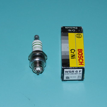 Свеча зажигания Bosch WSR6F пила Штиль, Хускварна, Партнер (1 контакт, резьба D14 мм.)