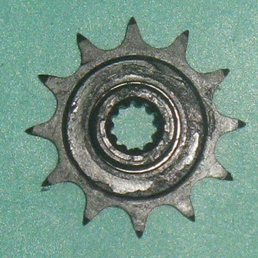 Звезда ведущая мопед 2-ск. (12 зубов, d12 мм., 11 шлиц, ПР12.7-18.2-1, Китай)