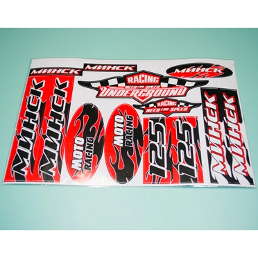 Наклейки Минск RACING красные