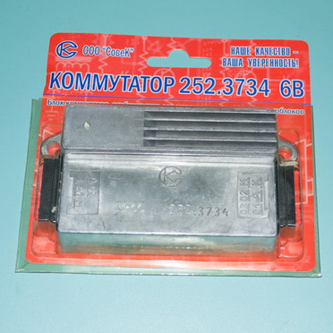 Коммутатор мопед 2-ск. 6В 65Вт БКС 252.3734 (6 и 4 контакта, Совек Украина)