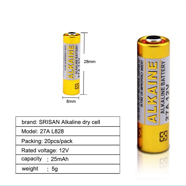 Батарейка 12В 27А (алкалиновый элемент питания)