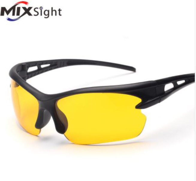 Очки спортивные MIXSIGHT (черная оправа, желтое стекло, пластик)