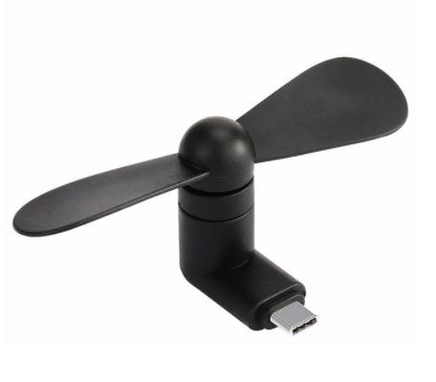 Вентилятор Superjet (черный, micro usb, мощный обдув от телефона)