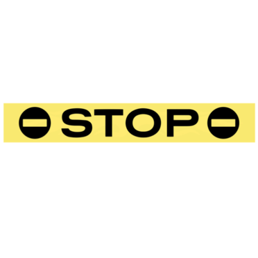 Наклейка на стоп-сигнал STOP (винил, 25 х 150 мм.)