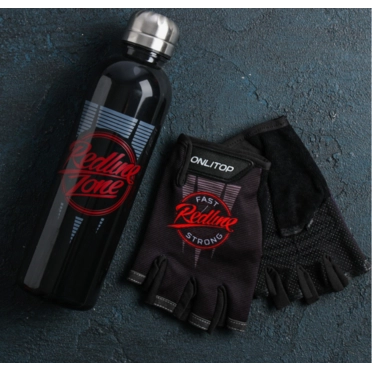 Бутылка и перчатки REDLINE (600 ml, размер S)