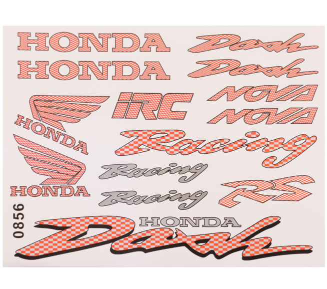 Наклейки Хонда Rasing 0856 (винил, 200 х 260 мм., 14 шт.)