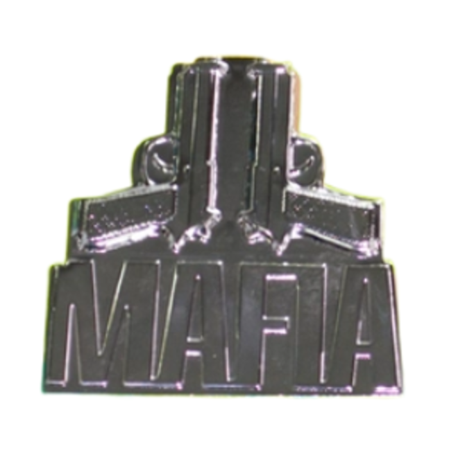 Наклейка MAFIA 2 пистолета (металлическая, 70 x 75 мм.)