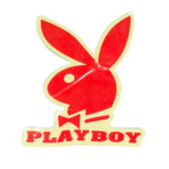 Наклейка Playboy (красная, 80 x 110 мм.)
