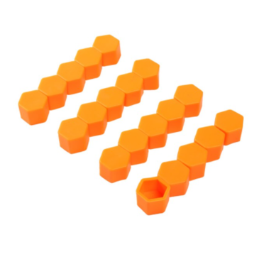 Колпачки силиконовые на колесные болты (19 мм. х 20 шт., от +300 до -25 градусов, оранжевые)