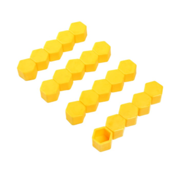 Колпачки силиконовые на колесные болты (19 мм. х 20 шт., от +300 до -25 градусов, желтые)
