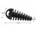 Заглушка резиновая выхлопной трубы (18 - 38 мм., случайный цвет)