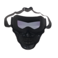 Очки защитные с маской SKULL (радужное стекло, маска-фильтр снимается)