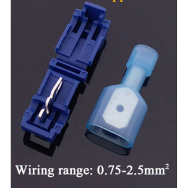 Клемма - вставка обжимная (синяя 0.75 - 2.5 мм)