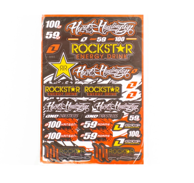 Наклейки ROCKSTAR 5683 (винил, 300 х 450 мм., 21 шт.)
