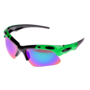 Очки спортивные Casper (зелено-черная оправа, радужное покрытие стекла)